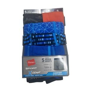 Hanes‎ Sport X-Temp Boys Boxer Briefs 5 Pack Size Small Comfort Lightweight NEW